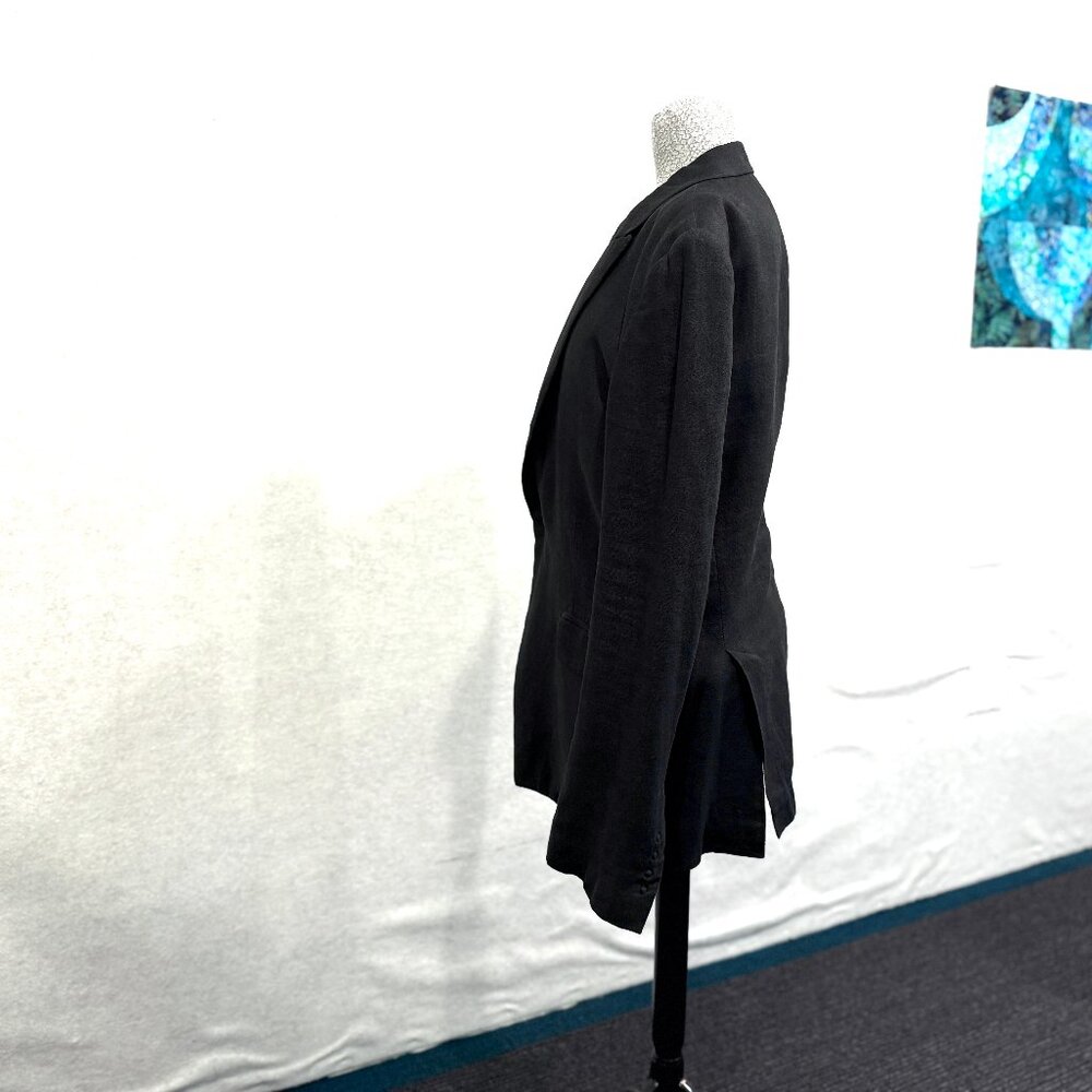 By Tomoaki Okaniwa  - The Viridi-anne Black Linen Men's Jacket, Japanese Size 3 - Picture 14 of 16